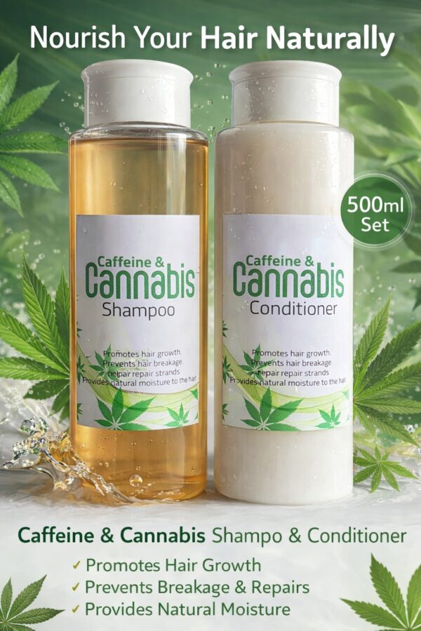 Caffeine & Cannabis Shampoo & Conditioner Combo